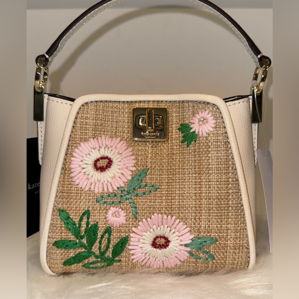 Kate Spade Phoebe Straw Mini Top Handle Crossbody